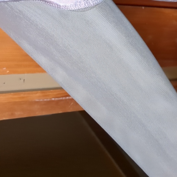 KAPALUA* long sleeve jacket top combo lace detail covered button closure mesh - Picture 4 of 17